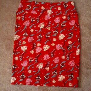 Lularoe xl skirt floral pattern
